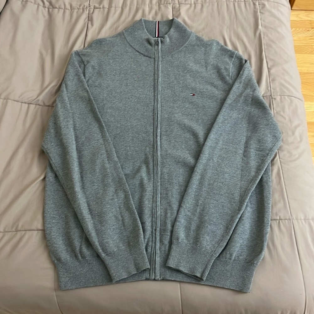 Men's Tommy Hilfiger Solid Full-Zip Sweater